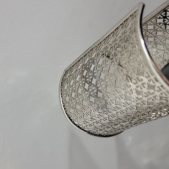 Tory Burch Intricate Silver Cuff Bracelet - Picture 11 of 12